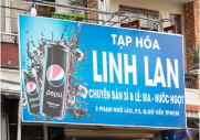 Lưu ý khi chọn màu sắc bảng hiệu tạp hóa