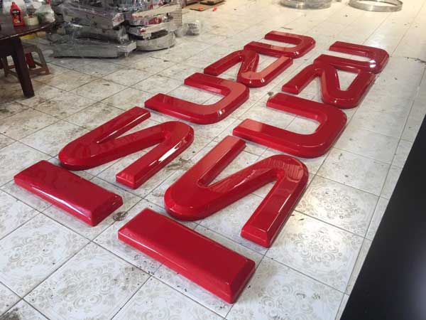 CHỮ NỔI INOX ĐỎ GIÁ RẺ BÌNH DƯƠNG