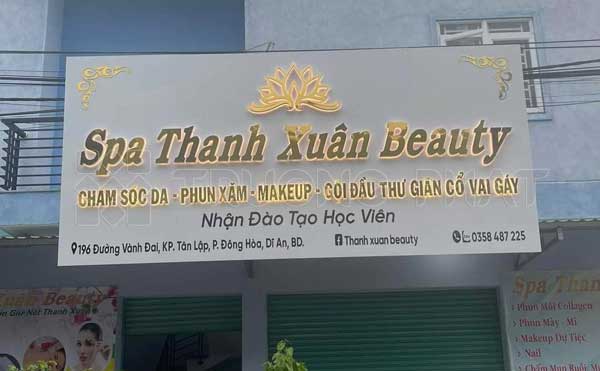 BẢNG HIỆU CHỮ NỔI INOX GIÁ RẺ BẾN CÁT