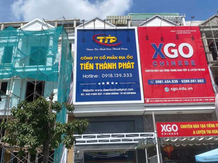 BẢNG HIỆU ALU CHỮ NỔI MICA BÀU BÀNG