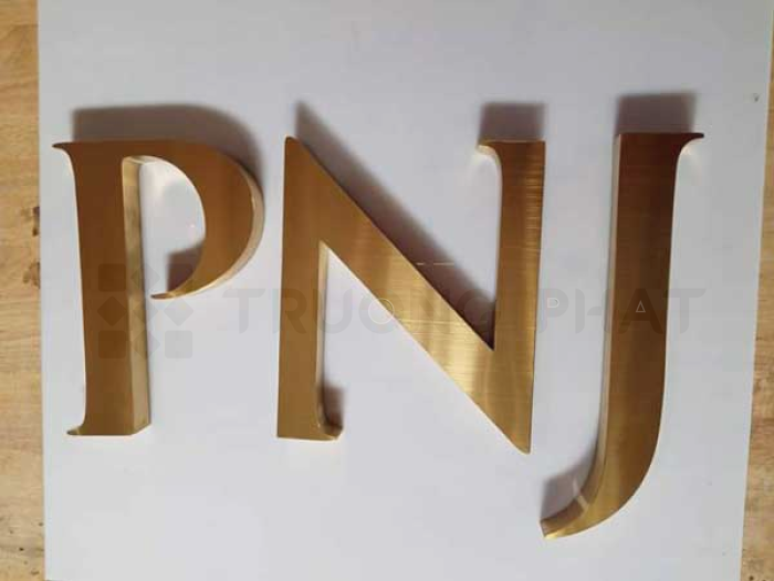 CHỮ NỔI INOX XƯỚC VÀNG GIÁ RẺ BÌNH DƯƠNG