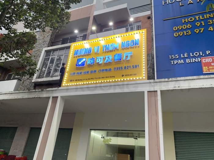 Dịch vụ thiết kế chữ nổi mica LED ấn tượng, thu hút, giá rẻ tại Bình Dương