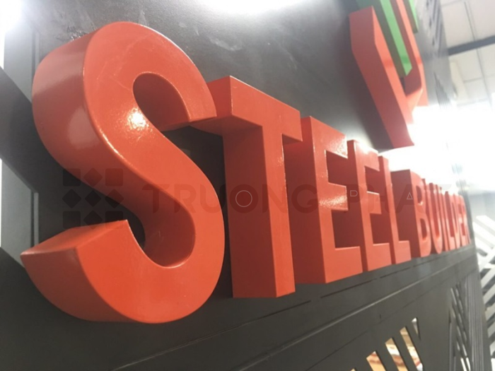 Thiết kế bảng hiệu chữ inox sơn chuyên nghiệp – Quảng Cáo Trường Phát